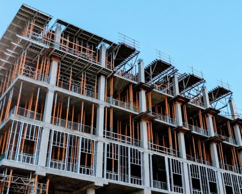 gray concrete building under construction